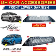 PERODUA ALZA 2019 - 2025 Sarung Depan Front Lower Grille Grill Honeycomb Mesh Exterior With Paint Ca