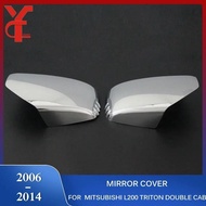 Car Rearview Mirror Cover For Mitsubishi L200 Triton 2006 2007 2008 2009 2010 2011 2012 2013 2014 Ac