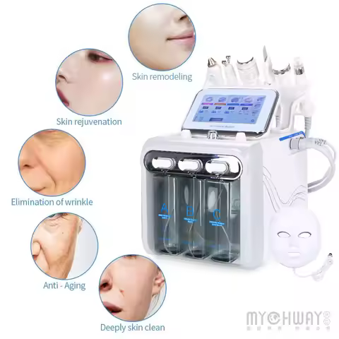 7in1 Hydra Water Facial Cleaner Aqua Peel Hydro Diamond Dermabrasion Spa Machine