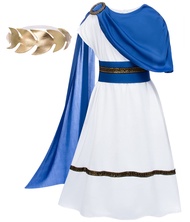 Greek Toga Costume for Kids Ancient Greece Mythos Philosopher Rome Nobility Cosplay