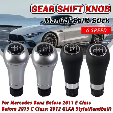 Manual 6 Speed Car Shift Gear Stick Knob For Mercedes/Benz W203 S203 CL203 W209 W204 C204 C63 C300 C