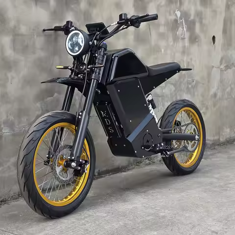 Carbon Steel Frame MD-5X 72V Brushless Motor Off-Road Electric Mountain Bike For Adults With Long Ra