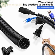 ge 2m Cable Organizer Flexible Spiral Cable Wire Protectorputer Cord Protective Tube Clip Organizer 