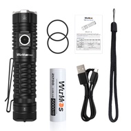 Wurkkos TS22 Rechargeable 21700 LED Flashlight XHP70.3 HCRI Powerful Max 4500LM IP68 with Reverse C