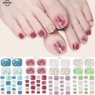 22 Toe Nail Stickers High-quality Materials Nail Art Toe Manicure Stickers Maintain Beauty Nail Stickers 2024 Manicure Stickers Stylish And Sophisticated booboom