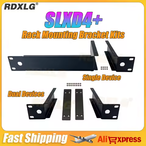 Metal Rack Mounting Bracket Rack Kit For Shure SLXD4+D Wireless Microphone System Receiver，Single De
