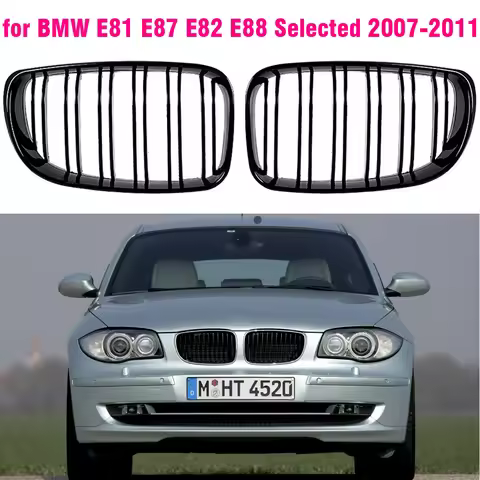 black front Grille kidney For BMW 1 Series E81 E87 E82 E88 for BMW 128i 135i 120i 116i 116d 120d