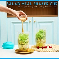 Salad Cup, Salad Shaker, Plastic Healthy Salad Container (With Fork), Salad Dressing Rack, Picnic Lu
