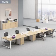 Six-Person Desk Desk Work Position Office Simple Staff Modern Staff Furniture Computer Desk Chair Po