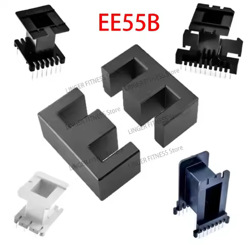 EE55B 8/14/20Pins 4+4 7+7 11+11 EE Mn-Zn PC40 PC95 PC44 Vertical Horizontal Transformer Ferrite Magn