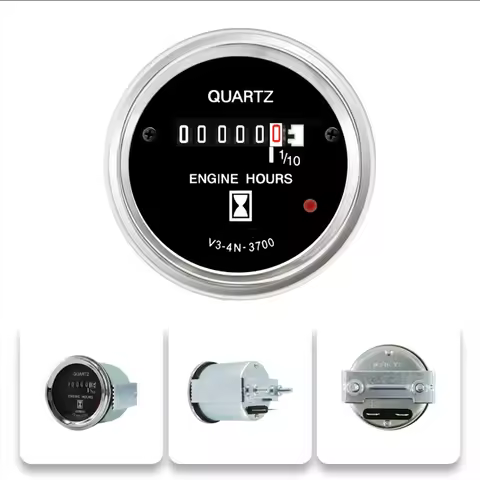 Chronograph Work Hour 040948 52mm 4N3700 4N-3700 For Veethree Timer Hourmeter Hour Counter Gauge For