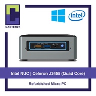 [Refurbished] Intel NUC Celeron J3455 (Quad Core) Tiny / Micro Desktop PC / 8GB Ram/120GB SSD/ Win10