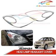 TOYOTA AVANZA 2006-2011 HEAD LAMP HEADLIGHT COVER (CHROME) '2 PC/SET'