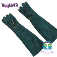 ATAYLOR Biting Protective Gloves, Ultra Long Thickening Anti-Bite Safety Glove, Multi-function Lengthening Anti-Scratch Leather Leather Welding Gloves Cat Reptiles