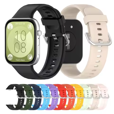 Silicone Strap For Huawei Watch Fit 3 Fit3 Smart Watch Band Official Style Watchband