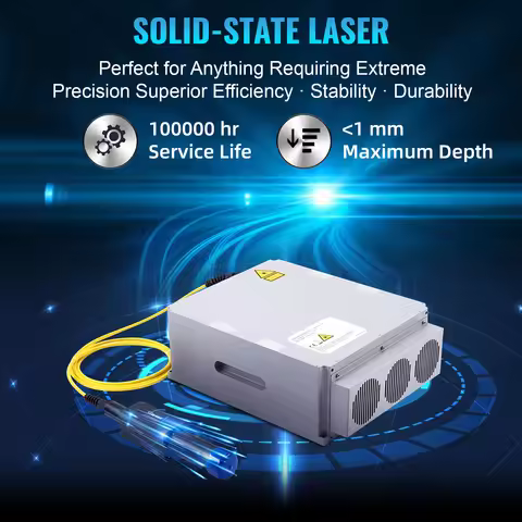 SIHAO Fiber Laser Marking Machine 20W 30W 50W Engraving Cutter with EZCAD2 Control Software for Meta