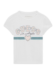 Guess - Kids Baby Girl Short Sleeve Printed Logo T-shirt