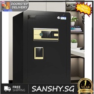 SANSHY Safe Box Fingerprint Unlock Cash Box Widened Safe Box For Home Thickened Safety Box