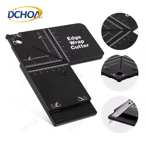 DCHOA Edge Vinyl Wrap Cutter Aid Tool Tint Film Cutting Template for Wrapping Applications furniture