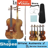 IRIN Violin 4/4 Acoustic Violin Spruce Solid Wood Fiddle with Case Bow Strings Shoulder Rest Cloth V