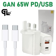 【PD GAN 65W 】Super Flash Aligato Charger & Micro USB Cable Type c Chager COMPATIBLE FOR ALL DEVICE