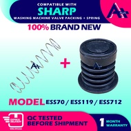 ESS70 / ESS119 / ESS712 Compatible With SHARP Washing Machine Drain Valve Valve Packing + Spring