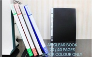 A3 Hard Cover Clear Book File 20 / 40 /30 /60 Pocke A3 Clear Holder File /Pocket Clear File/Clear Bo