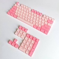 Crystal Jelly Character Symbol Transparent Pudding Keycap Closed Two-Color OEM Cap 61/87/104 Keyboar