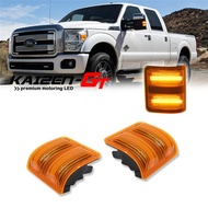Amber LED Car Side Mirror Marker Signal Lights For Ford F-150 2013 2014 & F-250 F-350 F-450 F-550 Su