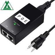 FORBETTER POE Power Injector, 24V/48V 0.5A 100Mbps POE Power Supply, POE Device Output 48V 0.5A Comp