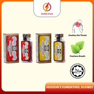 Hudson's Eumenthol Jujubes Classic Candy Bottle 50g (Original/Honey Lemon)