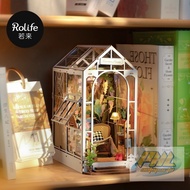 Rolife Book Nook Shelf Insert-Holiday Garden House TGB06