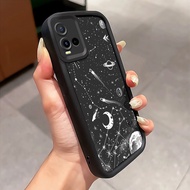 HP Phone Case For VIVO Y21 Y21s Y21T Y21E Y21A Y21G Y33T Y33s Case Rocket Outer Space Cover Softcase