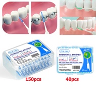 150pcs/40pcs Dental Silicone Interdental Brushes Tooth Cleaning Dental Floss Toothpicks Dental Denti