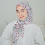 Koyu Hijab Segiempat Motif Viney Jepang Ethnik Scraft Bajo