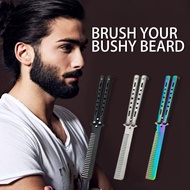 Stainless Steel Folding Butterfly Comb Salon Butterfly Folding Comb Hair Styling Tool