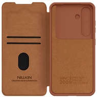 For Samsung S25 Ultra Case Nillkin Qin Card Pocket Wallet bag Leather Flip Cover for Samsung S25 Plu