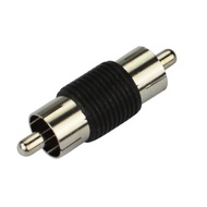 10pcs RCA Male to Male Plug Jack 1Pin AV Audio Video Extension Cable Connector Monitor Adapter