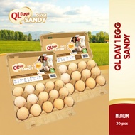 QL Sandy Day 1 Egg - Medium 30pcs Fresh Egg Farm Fresh Egg Telur Segar