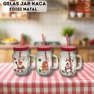 XV CHRISTMAS EDITION GLASS JAR MOTIF GLASS JAR/