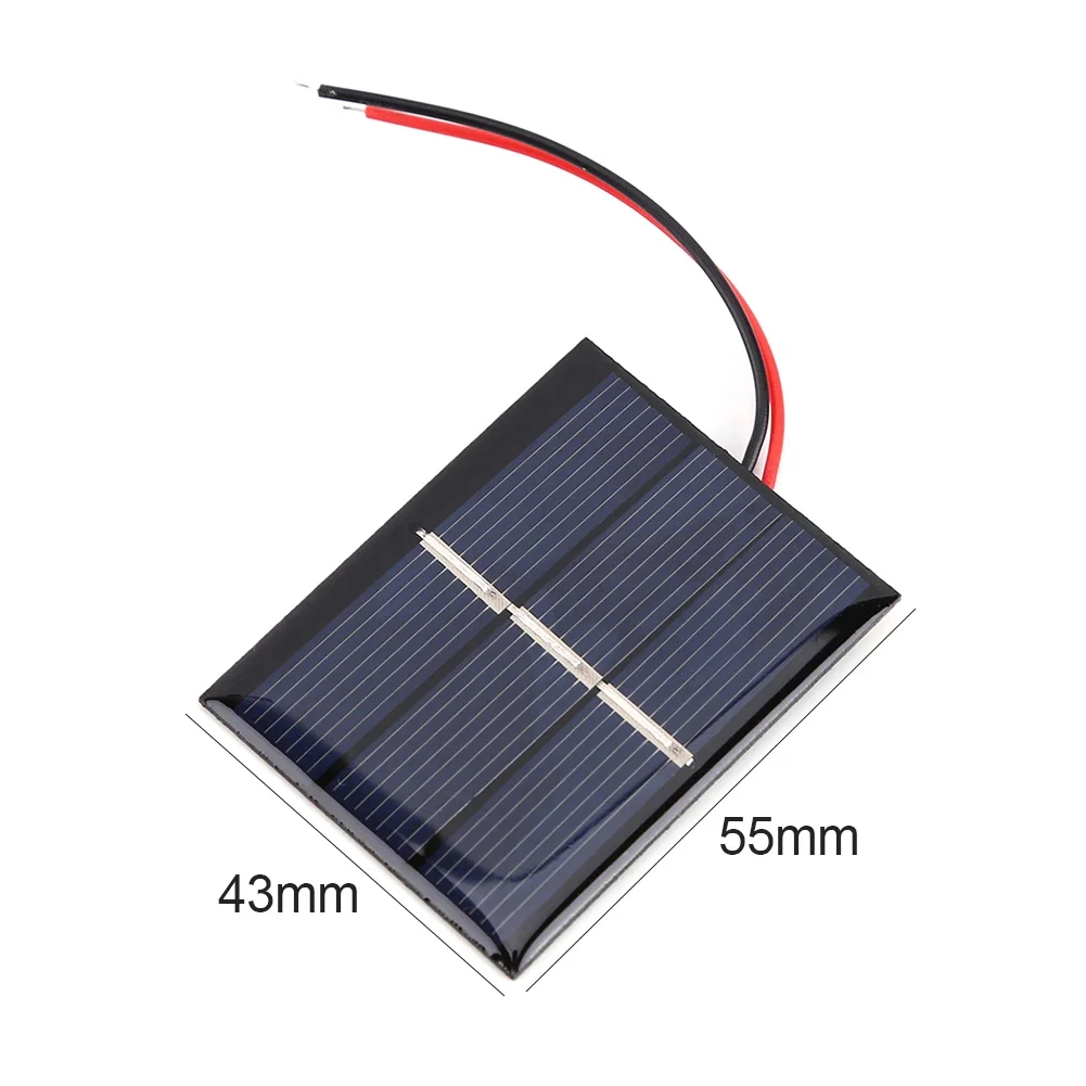 1W 3V 0.3W 5V Mini Solar Panel Polysilicon Solar Epoxy Panel Module Light Cell Battery Charger  Sola