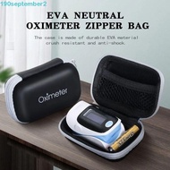 SEPTEMBERB Pulse Oximeter Storage Bag, Hard EVA Carrying Case Fingertip Pulse Oximeter Bag, Protecti