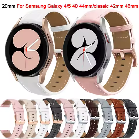 20mm Straps For Samsung Galaxy Watch 4 6 5 40mm 44mm Strap Watch 5 Pro 45mm Bracelet For Samsung Gal
