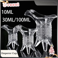 ROXUL Crystal Glass Cup, Ancient Chinese Wine Chinese Emperor Cup, Retro Tripod Base Whiskey Shot Gl