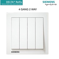 SIEMENS DELTA® Relfa SERIES 4 GANG 2 WAY SWITCH