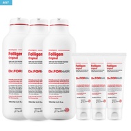 [Dr. For Hair] Folligen Hair Loss Relief Shampoo 500ml x 3 + 70ml x 3
