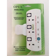 T-Type 3 Gang Heavy Duty Extension Round With Pin Direct Plug Adapter