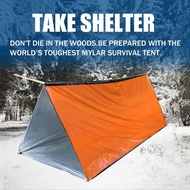 TENDA TaffSPORT Emergency Tent Shelter Camping Thermal Tube Tent 150x240cm - RM15