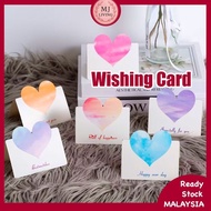 Wish Card Birthday Love Flower Bouquet Christmas Valentines Teacher Greeting Gift Message Kad Ucapan