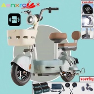 AENXRD จักรยานไฟฟ้า 48V12A รถไฟฟ้า ผู้ใหญ่ ปลดล็อคอัจฉริยะ NFC จอ LCD HD ตะกร้าความจุขนาดใหญ่